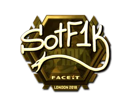 Sticker | S0tF1k (Gold) | London 2018