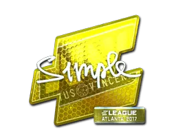 Sticker | s1mple (Foil) | Atlanta 2017