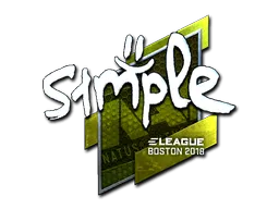 Sticker | s1mple (Foil) | Boston 2018