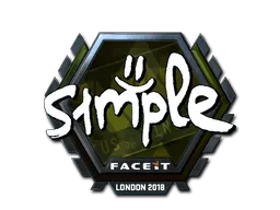 Sticker | s1mple (Foil) | London 2018