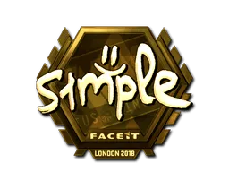 Sticker | s1mple (Gold) | London 2018