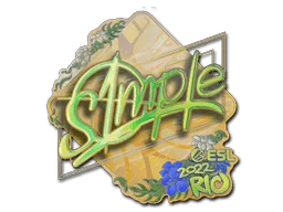 Sticker | s1mple (Holo) | Rio 2022