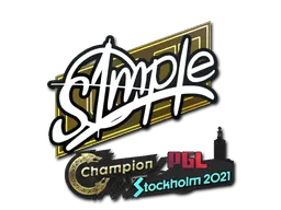 Sticker | s1mple | Stockholm 2021