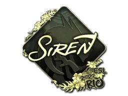 Sticker | S1ren (Gold) | Rio 2022