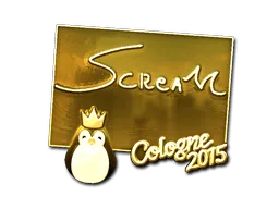 Sticker | ScreaM (Gold) | Cologne 2015