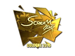 Sticker | ScreaM (Gold) | Cologne 2016