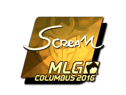 Sticker | ScreaM (Gold) | MLG Columbus 2016