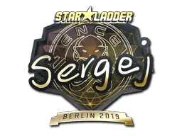 Sticker | sergej (Gold) | Berlin 2019