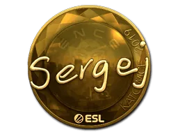 Sticker | sergej (Gold) | Katowice 2019
