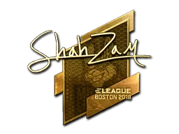 Sticker | ShahZaM (Gold) | Boston 2018