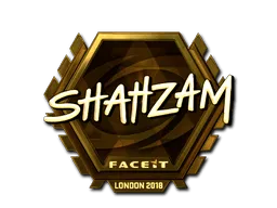 Sticker | ShahZaM (Gold) | London 2018