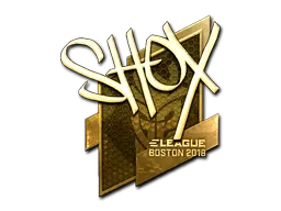 Sticker | shox (Gold) | Boston 2018