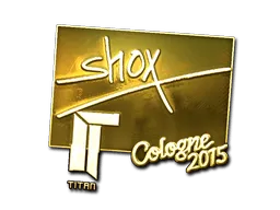 Sticker | shox (Gold) | Cologne 2015