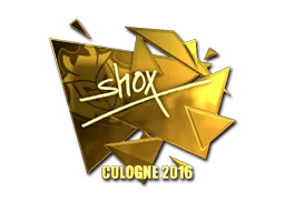 Sticker | shox (Gold) | Cologne 2016