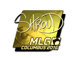 Sticker | shroud (Gold) | MLG Columbus 2016