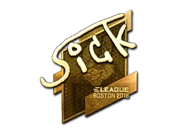 Sticker | SicK (Gold) | Boston 2018