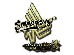 Sticker | sinnopsyy (Gold) | Antwerp 2022