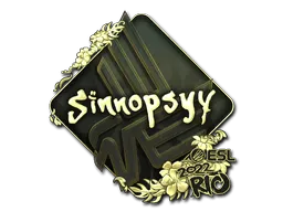 Sticker | sinnopsyy (Gold) | Rio 2022