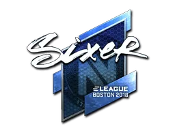 Sticker | SIXER (Foil) | Boston 2018