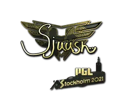 Sticker | sjuush (Gold) | Stockholm 2021