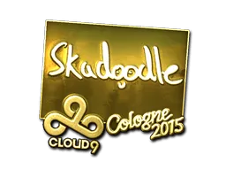 Sticker | Skadoodle (Gold) | Cologne 2015