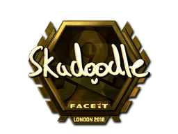 Sticker | Skadoodle (Gold) | London 2018