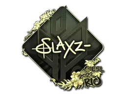 Sticker | slaxz- (Gold) | Rio 2022