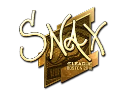 Sticker | Snax (Gold) | Boston 2018