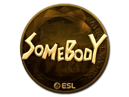 Sticker | somebody (Gold) | Katowice 2019