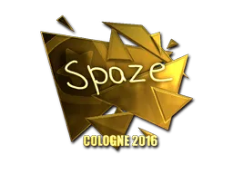 Sticker | spaze (Gold) | Cologne 2016