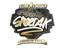 Sticker | speed4k (Gold) | Berlin 2019