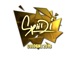 Sticker | Spiidi (Gold) | Cologne 2016