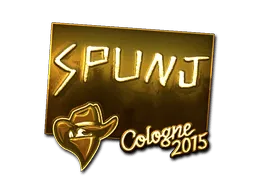 Sticker | SPUNJ (Gold) | Cologne 2015