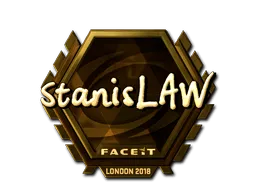 Sticker | stanislaw (Gold) | London 2018