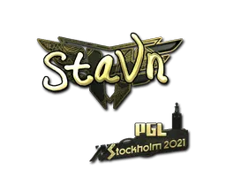 Sticker | stavn (Gold) | Stockholm 2021