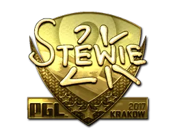 Sticker | Stewie2K (Gold) | Krakow 2017