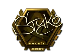 Sticker | STYKO (Gold) | London 2018