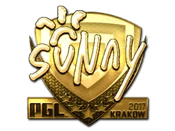 Sticker | suNny (Gold) | Krakow 2017