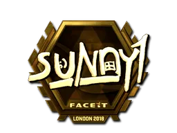 Sticker | suNny (Gold) | London 2018