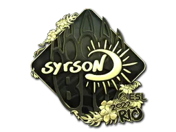 Sticker | syrsoN (Gold) | Rio 2022