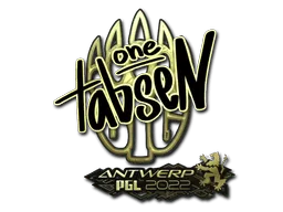 Sticker | tabseN (Gold) | Antwerp 2022