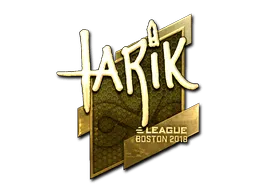 Sticker | tarik (Gold) | Boston 2018