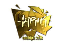 Sticker | tarik (Gold) | Cologne 2016