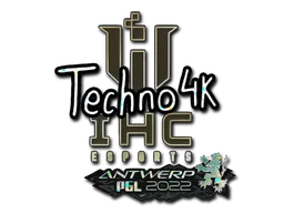 Sticker | Techno4K (Glitter) | Antwerp 2022