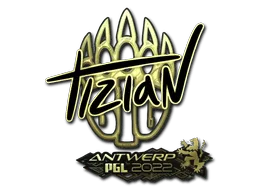 Sticker | tiziaN (Gold) | Antwerp 2022