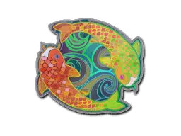 Sticker | Twin Koi