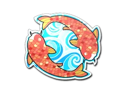 Sticker | Twin Koi