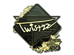 Sticker | Twistzz (Gold) | Rio 2022