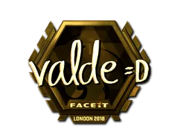 Sticker | v4lde (Gold) | London 2018