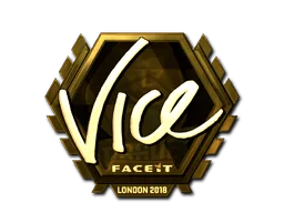 Sticker | vice (Gold) | London 2018